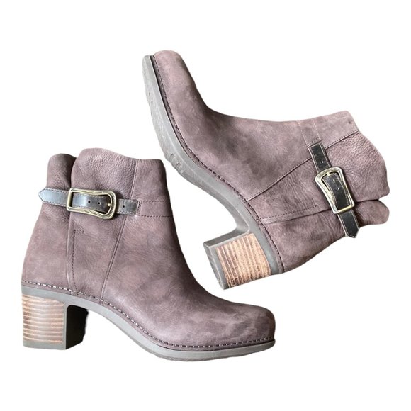 Dansko New Women’'s Hartley Boot Chocolate Nubuck Leather size 38 - Picture 6 of 11